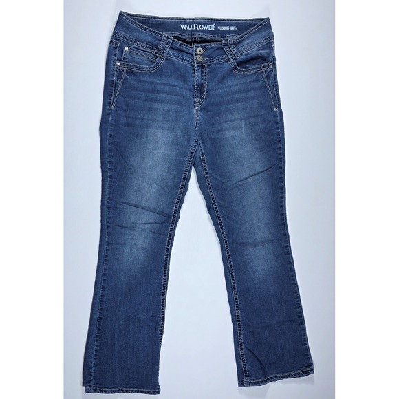 Wallflower Denim - WallFlower Luscious Curvy Fit Bootcut Jeans Medium Wash Blue Size 13 REG